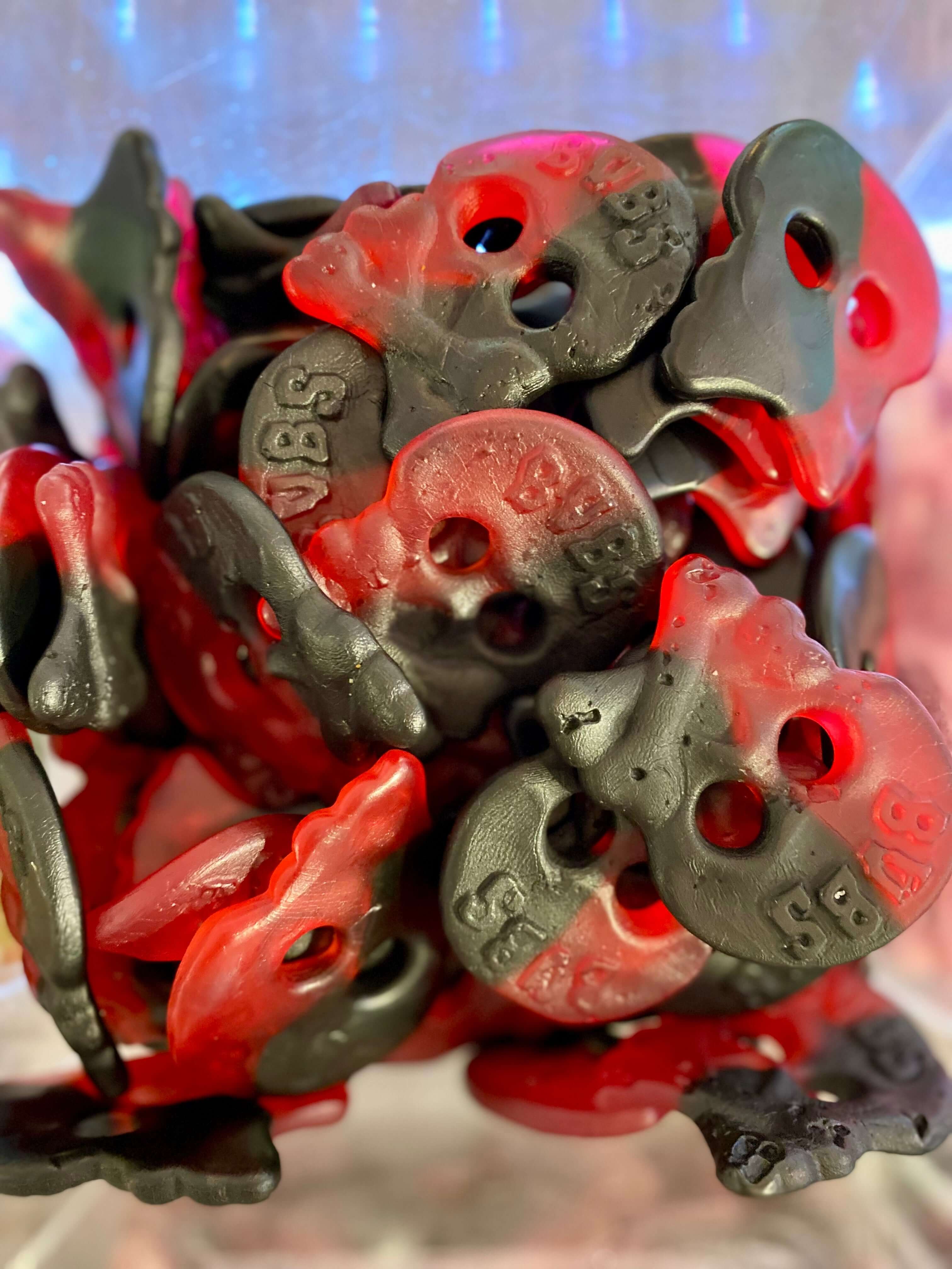 Raspberry Salty Licorice BUBS Swedish Candy nearby 