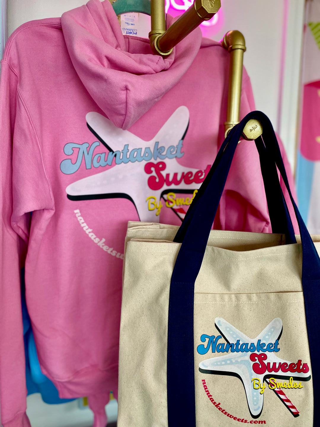 Hoodie Nantasket Sweets By Swedes Pink or Blue