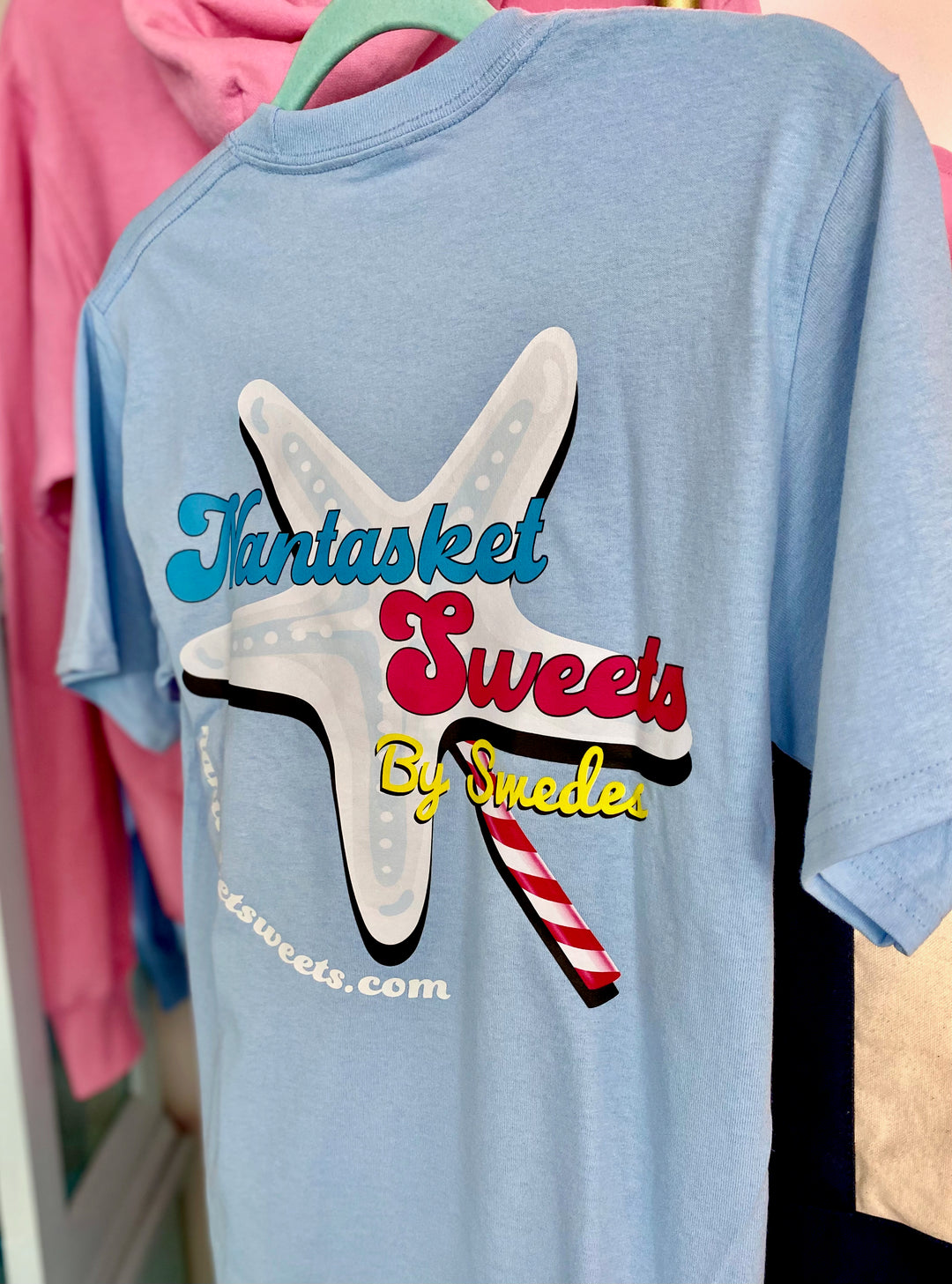 T-Shirt Nantasket Sweets By Swedes Pink or Blue