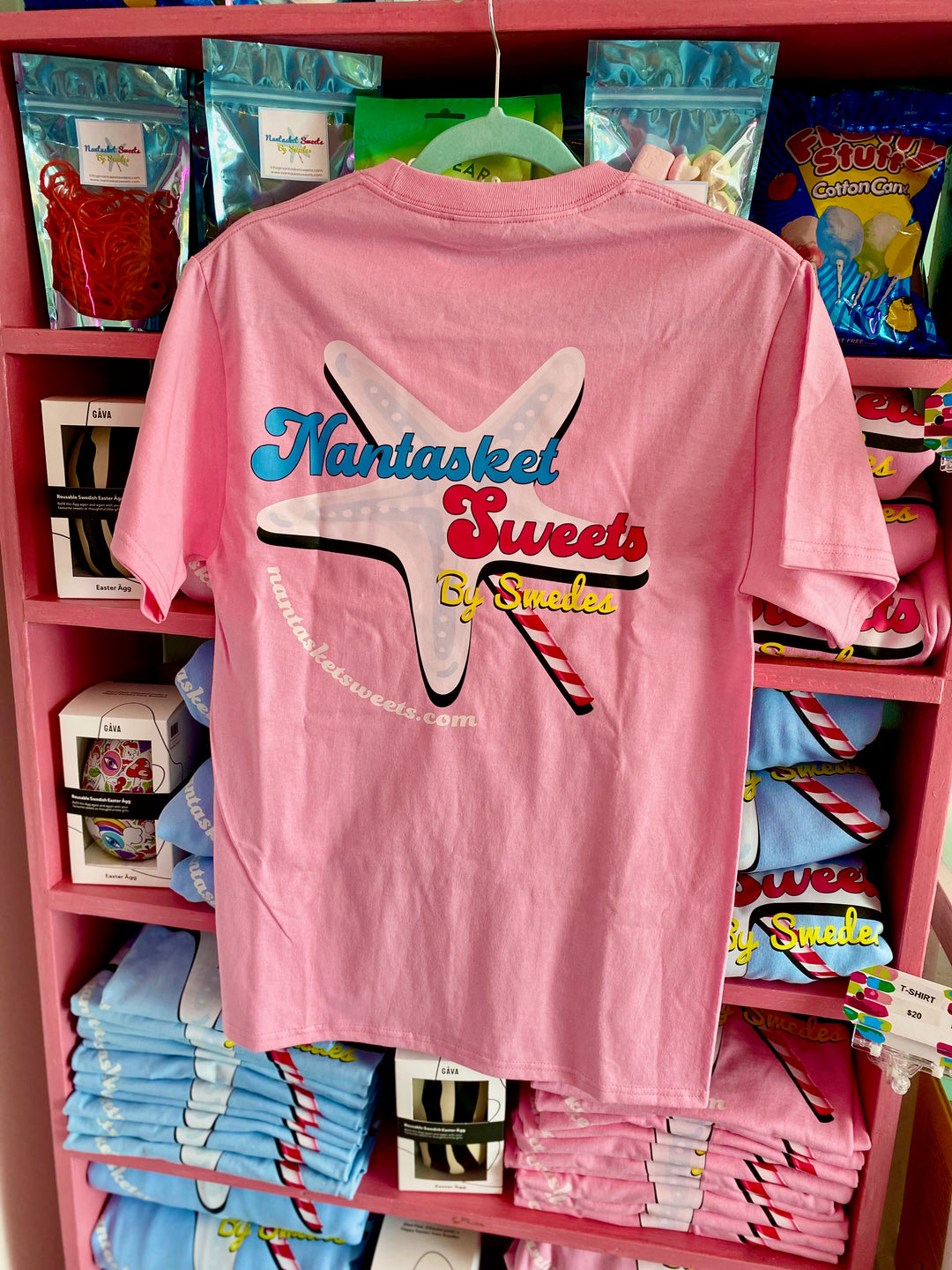 T-Shirt Nantasket Sweets By Swedes Pink or Blue