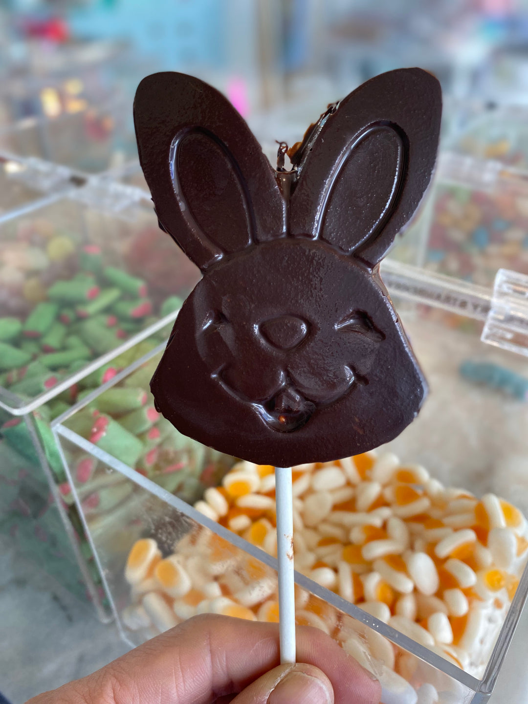 Chocolate Easter Bunny Lollipops